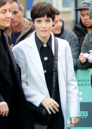 Claire Foy - Arrives at 'AOL Build Series' in New York City